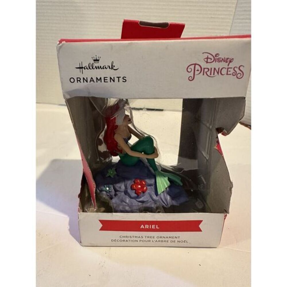 Hallmark Christmas Ornament 2022‎ ARIEL The Little Mermaid Crushed Box
